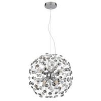 Kristall-hängeleuchte 64135h1c  Katrina - Klar/Chromfarben, Lifestyle, Glas/Kunststoff (40/150cm) - Globo