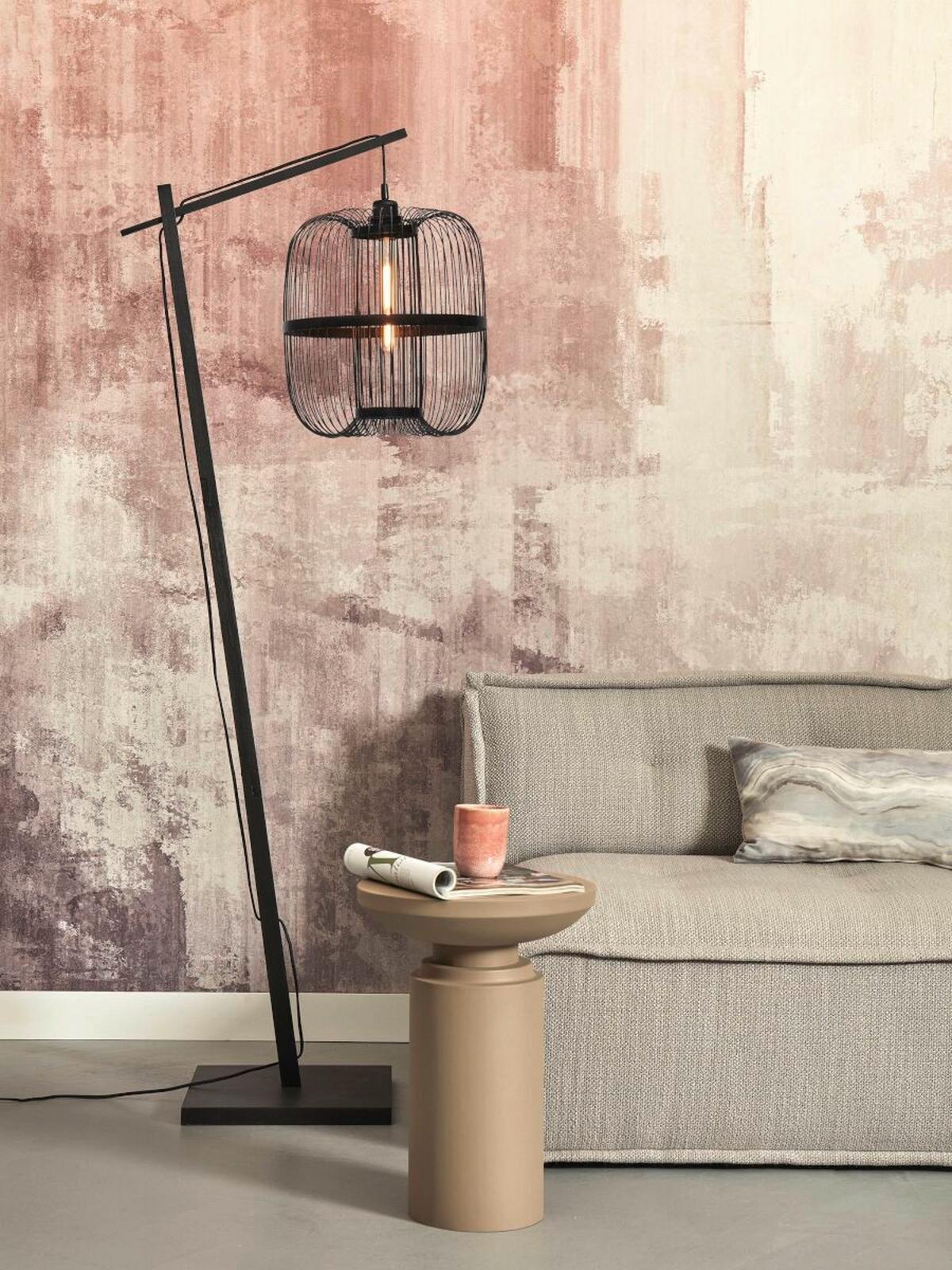 Stoječa Svetilka Hokkaido, Črna - črna, Trend (176/36/63cm) - Good & Mojo