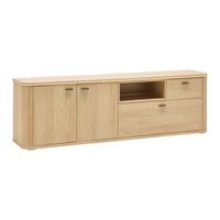 TV-Element Lagos Eichefarben - Eichefarben/Anthrazit, Modern, Holzwerkstoff/Kunststoff (210,2/65/42,5cm) - Premium Living