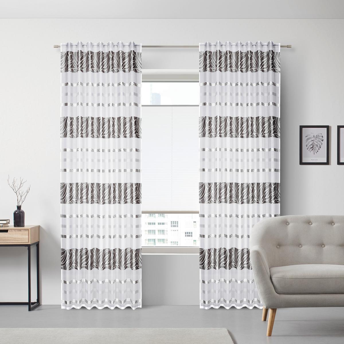 Készfüggöny Anita 140/245cm - szürke, Konventionell (140/245cm) - Modern Living