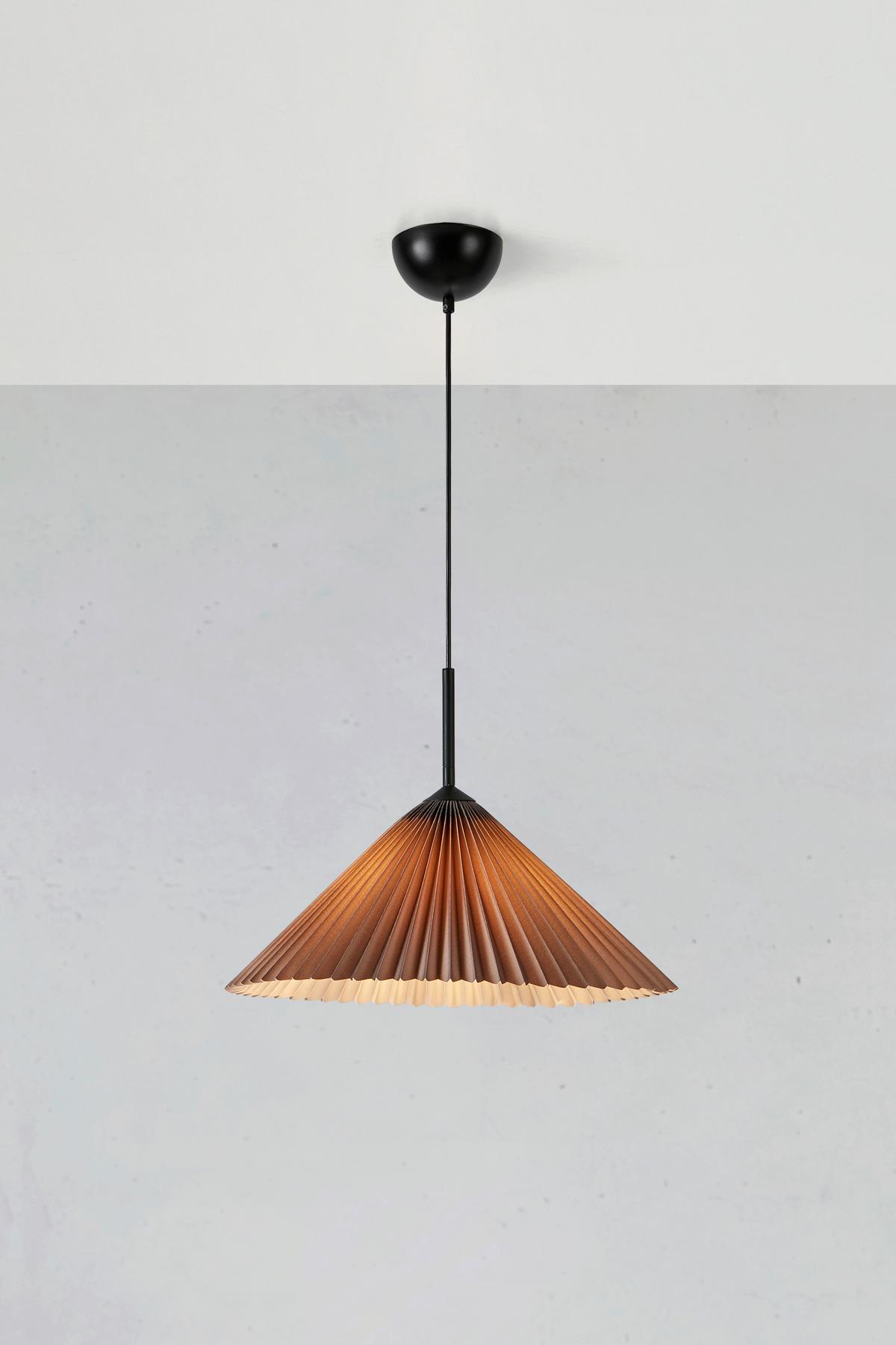 Hängeleuchte Plisado max. 40 Watt - Grau, Basics, Kunststoff/Metall (50/50/30cm) - Markslöjd