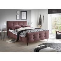 Polsterbett Mario B ca. 140x200 cm Aubergine - Aubergine, Basics, Holz/Holzwerkstoff (140/200cm) - MID.YOU