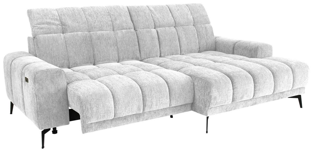 Kutna Garnitura Laya - srebrne boje/boje senfa, Moderno, tekstil (250/155cm) - Premium Living