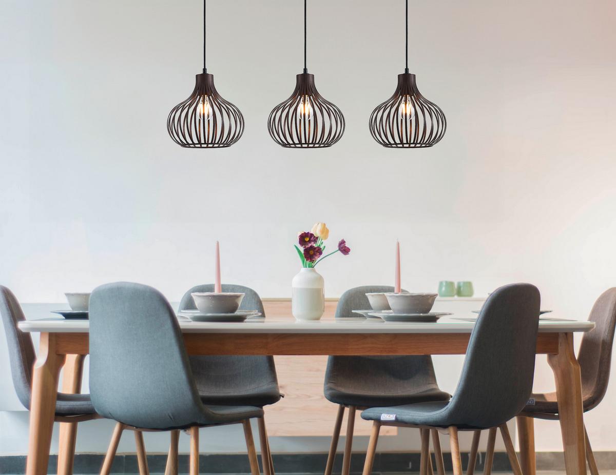 LAMPA WISZĄCA 333703116X MATEO - kolor rdzawy, Basics, metal (105/30/150cm) - Globo