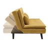 BÄDDSOFFA SUN -BASED- - svart/gul, Modern, trä/textil (190/83/93cm) - Based