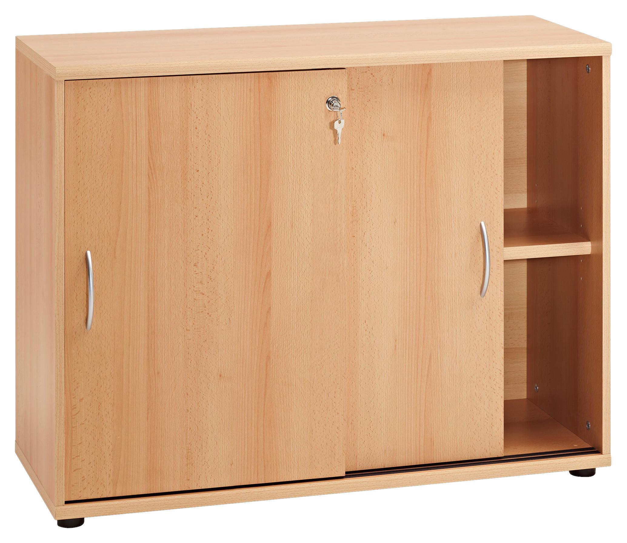 Aktenschrank Serie 4000 Buchefarbe - Buchefarben, Basics, Holzwerkstoff (100/77,4/39,5cm) - MID.YOU