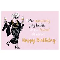 Glückwunschkarte Edelschwarz Multicolor - Basics, Papier (18/13cm)