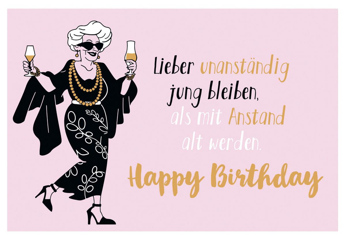 Glückwunschkarte Edelschwarz Multicolor - Basics, Papier (18/13cm)