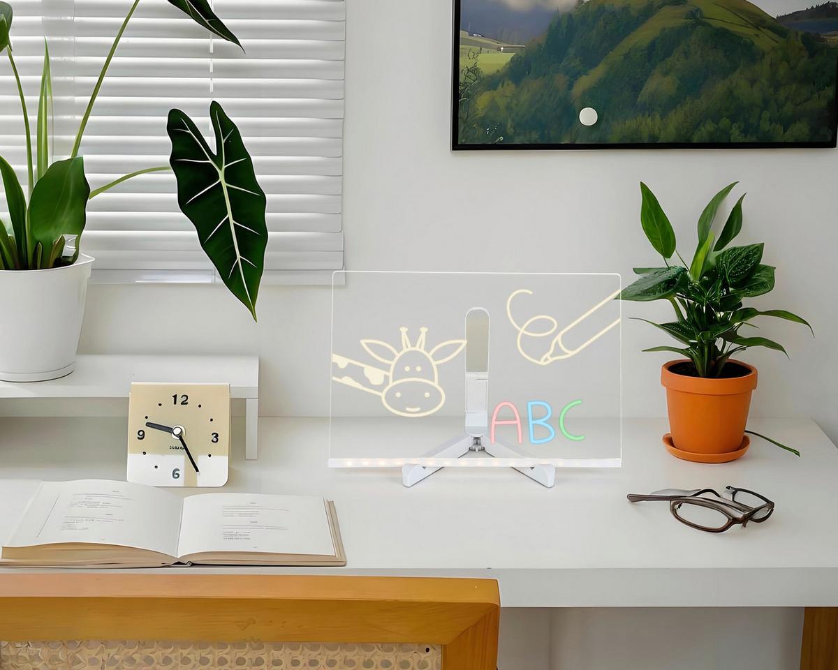 LED-Dekoleuchte Malon Weiß/Transparent max. 2 Watt - Transparent/Weiß, MODERN, Kunststoff (30/18,4/20cm) - Mömax