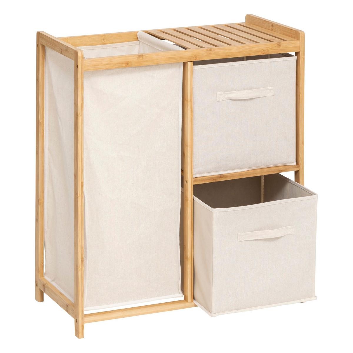 Etajeră Tidy cca. 66x78 cm - bej/culoare natur, Basics, lemn (66/33/78,5cm)