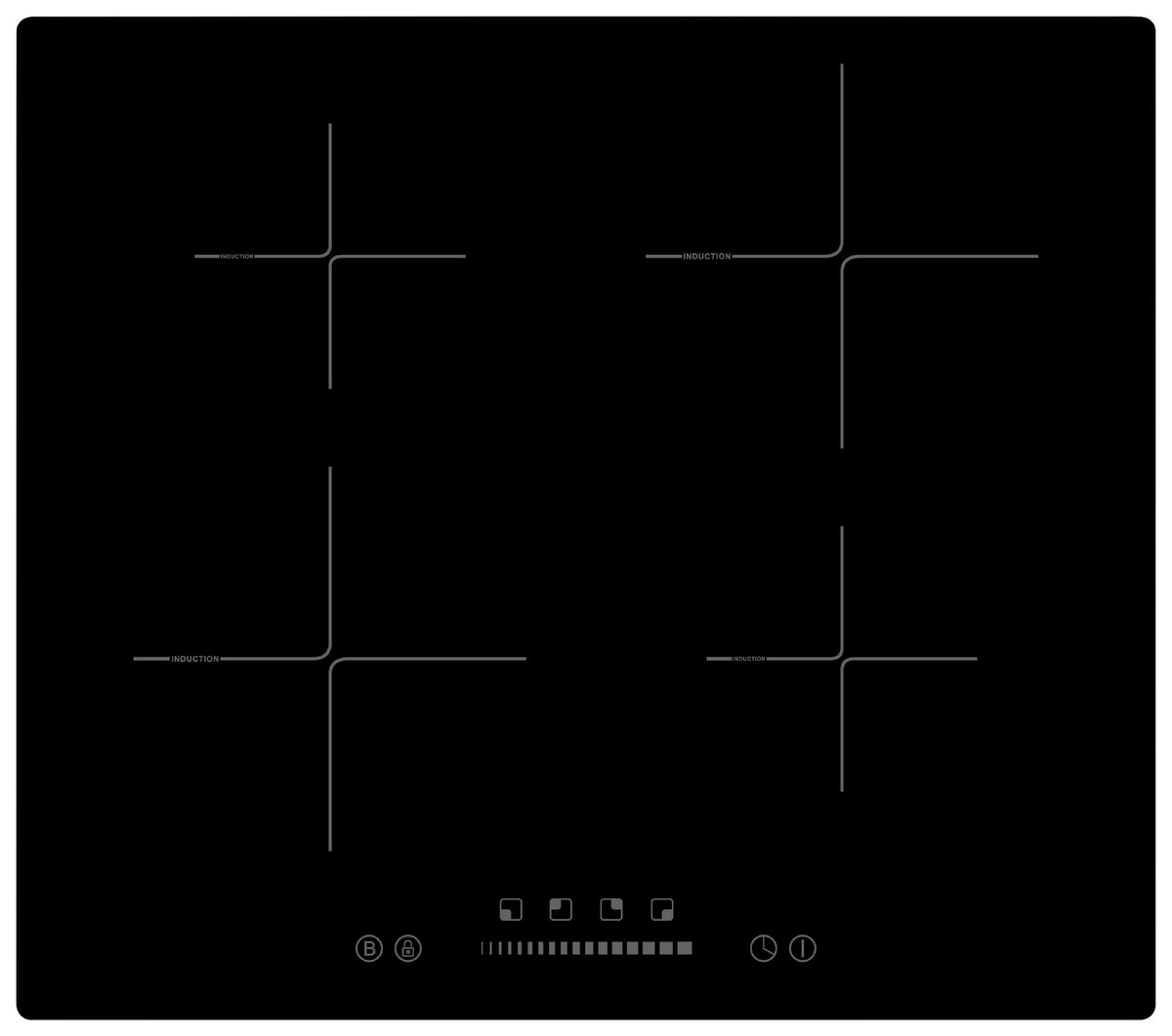 Küchenblock Mailand XIII m. Geräten Graphitfarben - Silberfarben/Graphitfarben, MODERN, Holzwerkstoff/Metall (360cm) - Held