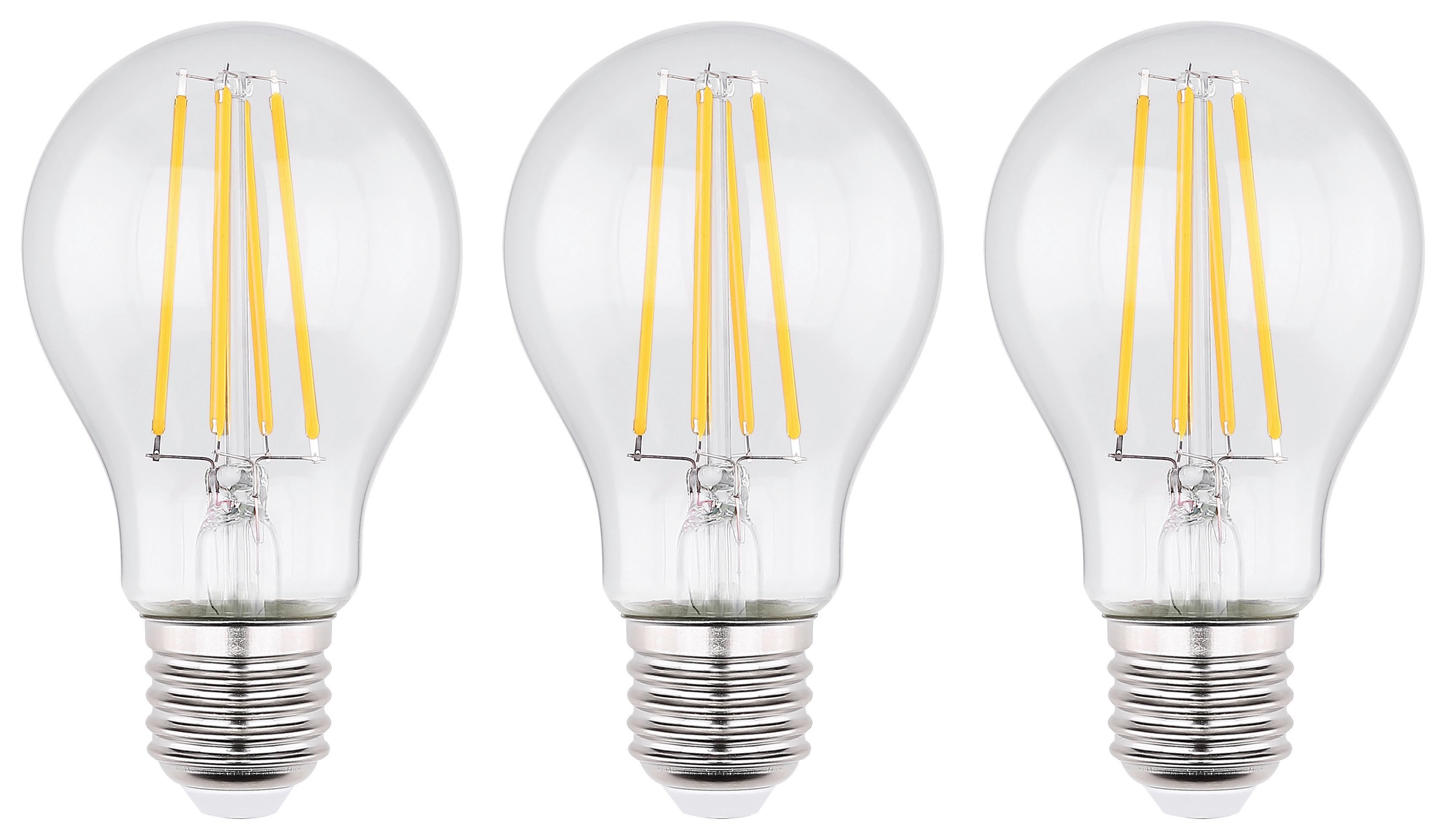 LED-Leuchtmittel 10582-3C in Alufarben max. 7 Watt - Klar/Alufarben, Glas/Metall (6/10,6cm) - Mömax