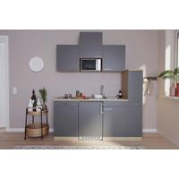 Kuhinjski Blok Z Aparati Luis, Barva Hrasta, Siva - siva/barve hrasta, Basics, umetna masa/leseni material (180cm) - Respekta