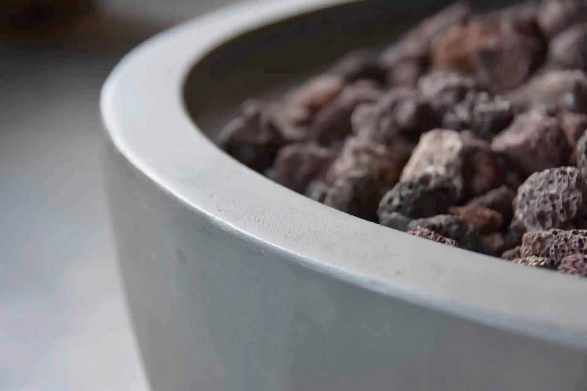 Feuerstelle Nantucket Hellgrau - Hellgrau, KONVENTIONELL, Stein/Metall (67/67/35cm) - Gardenson