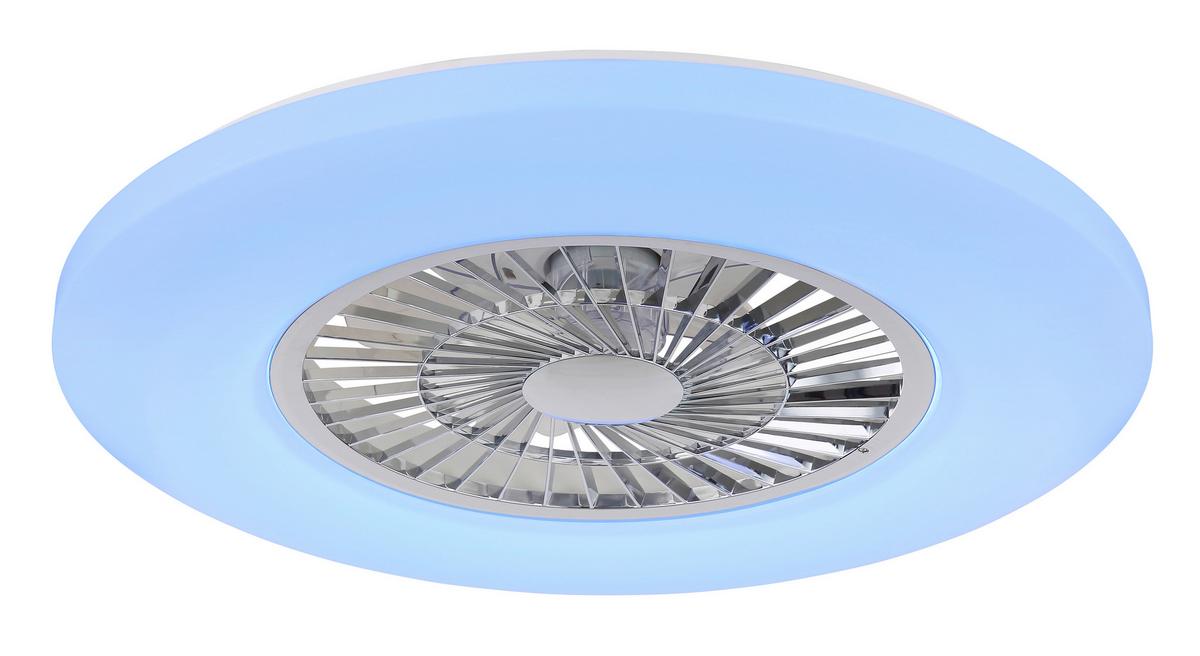 Stropni Ventilator Alva - bijela/prozirno, Basics, plastika (59,5/15,4cm) - Globo