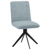 KRZESŁO MALIBU - czarny/jasnoniebieski, Design, metal/tkanina (46,5/87/64cm) - Voleo