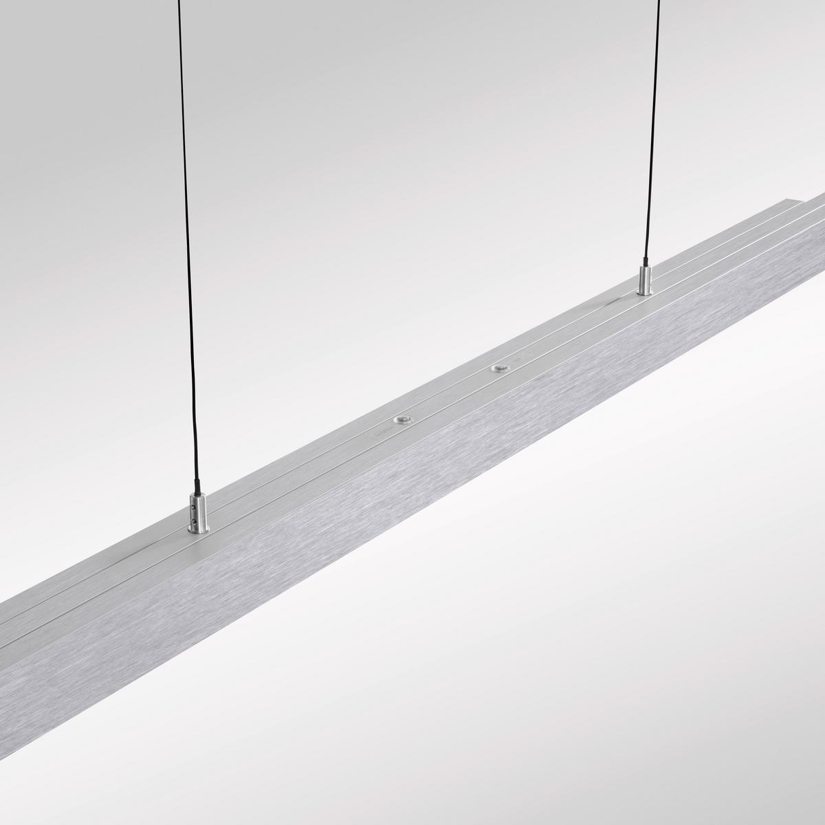 LAMPA WISZĄCA LED 2598-95 ADRIANA - kolor aluminiowy, Design, tworzywo sztuczne/metal (179/55/150cm) - Paul Neuhaus