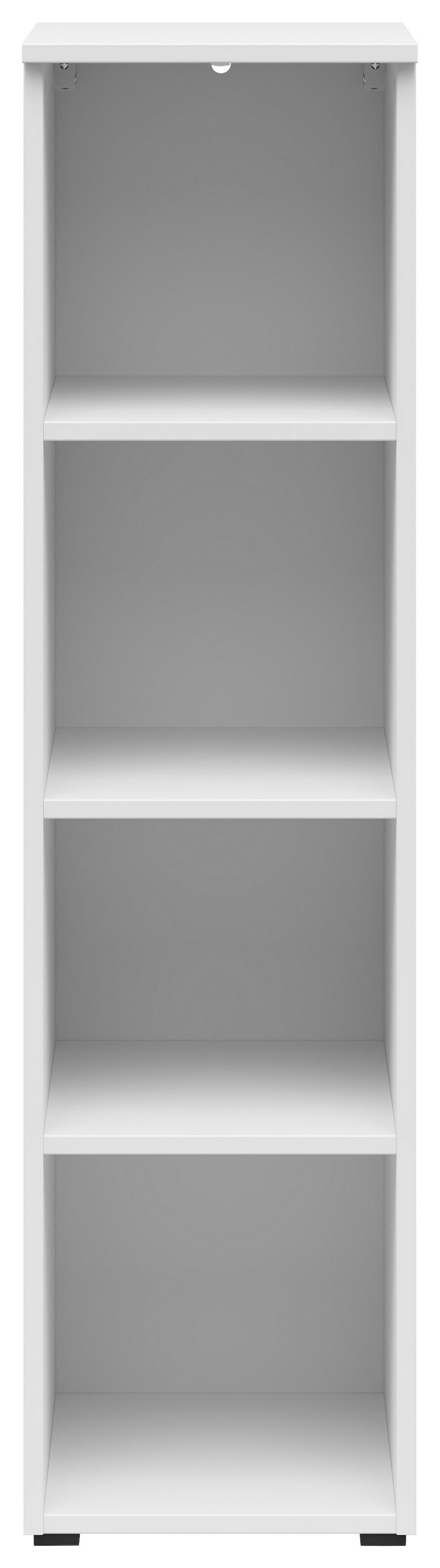 Regal Multistauraum Weiss - Weiss/Anthrazit, Modern, Holzwerkstoff/Kunststoff (30/115/40cm) - Premium Living