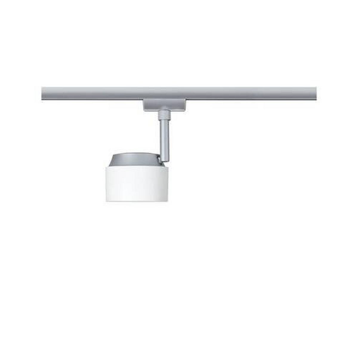 Schienensystem-Strahler Spot Focus in Weiß/Chrom max. 4 W - Chromfarben/Weiß, Basics, Kunststoff/Metall (8,6/19,7cm) - Paulmann