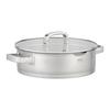 SERVERINGSPANNA SILVER LINE - klar/stålfärgad, Klassisk, metall/glas (28/8cm) - Gourmesto