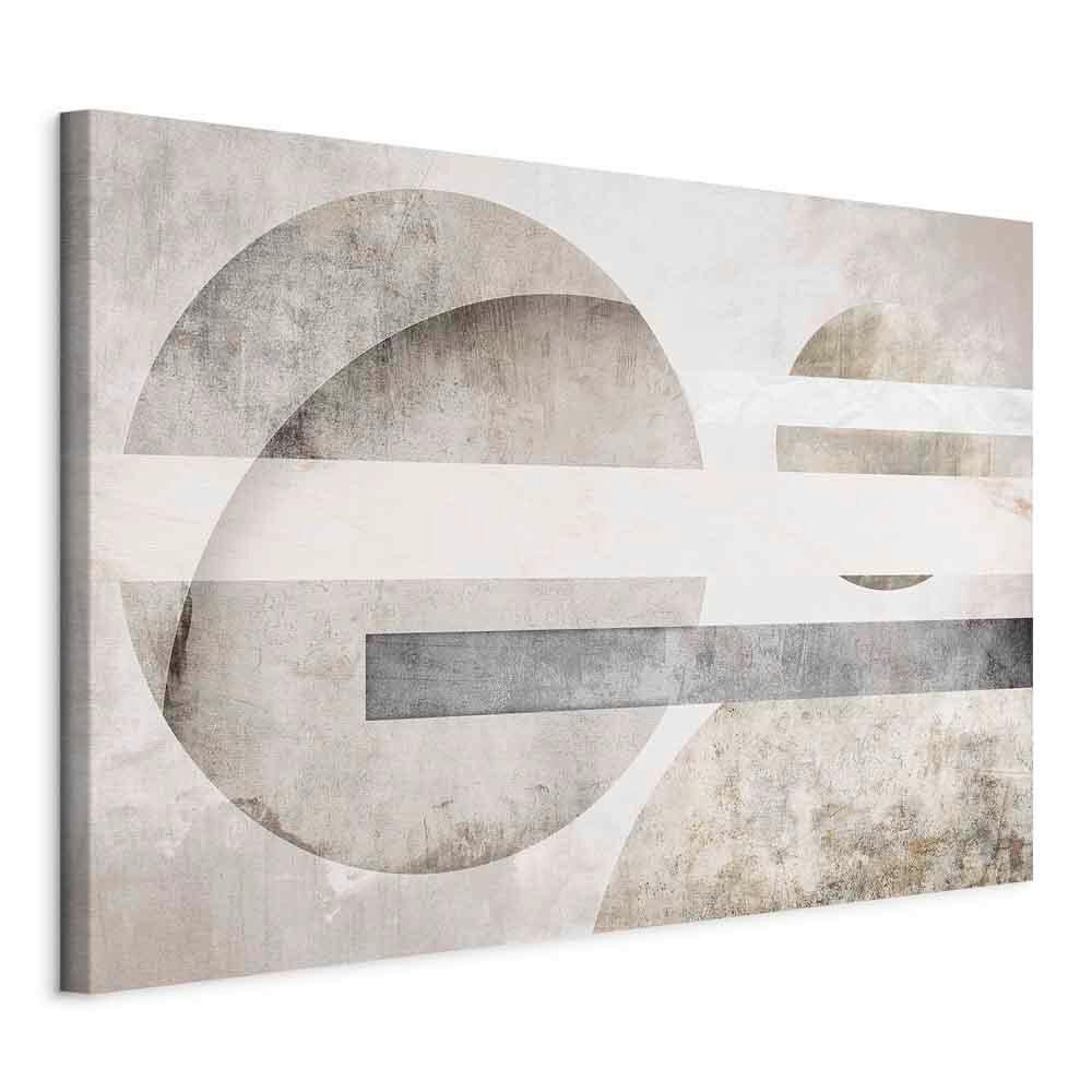 Slika Na Platnu Planets - sivobela/biserna, Basics, tekstil/les (120/80/1.2cm) - artgeist