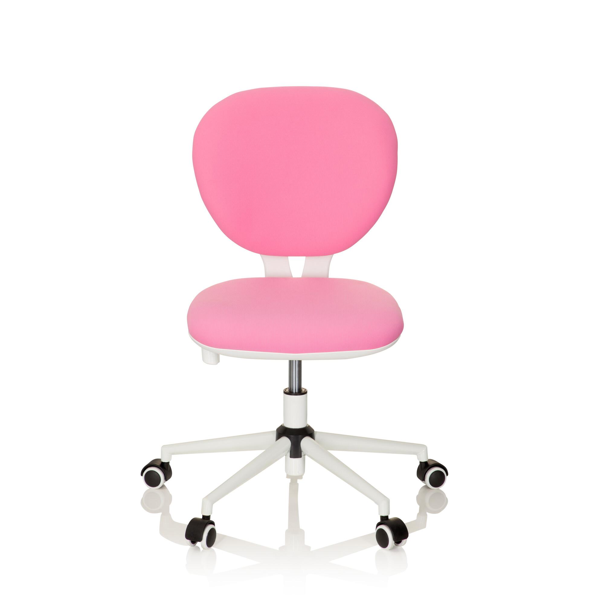 Jugenddrehstuhl Kid Vivo Stoff Pink/Weiß - Pink, Basics, Kunststoff (43/82-95/56cm) - MID.YOU
