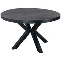 STÓŁ DO JADALNI ARUGAM - czarny, Modern, metal/drewno (130/130/76cm) - MID.YOU