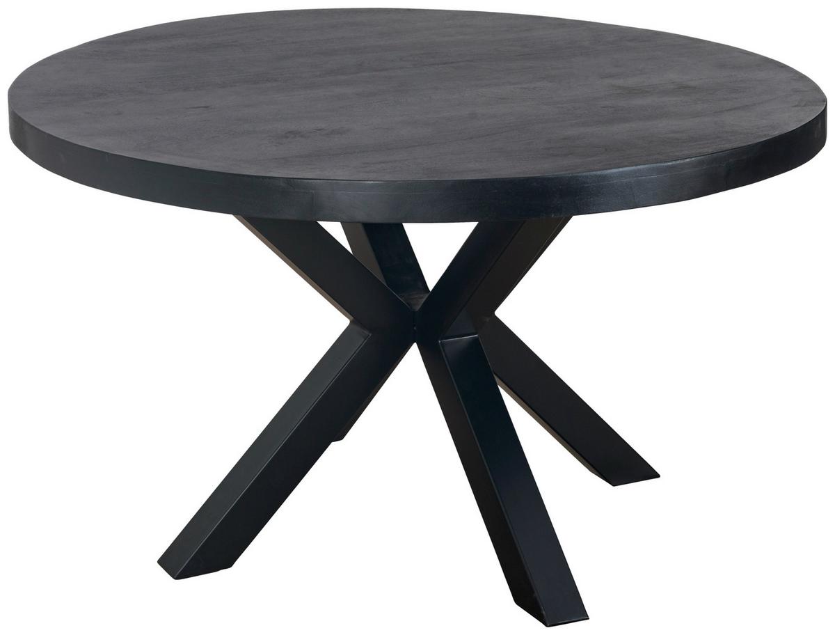 STÓŁ DO JADALNI ARUGAM - czarny, Modern, metal/drewno (130/130/76cm) - MID.YOU