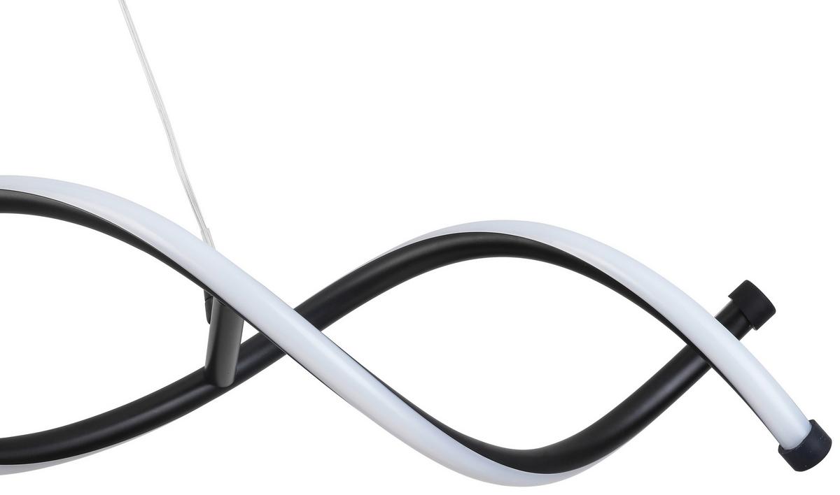 LED-Hängeleuchte Mimi in Schwarz max. 24 Watt - Schwarz, MODERN, Kunststoff/Metall (88/13/120cm) - Mömax
