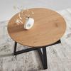 TABLE BASSE BRAVA -BASED- - couleur naturelle/noir, MODERN, matériau en bois/métal (70/45cm) - Based