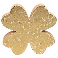 Glücksbringer Lucky Goldfarben - Goldfarben, KONVENTIONELL, Holzwerkstoff (13/13/1,5cm) - Mömax