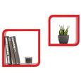 Wandregalset Rot - Rot, Holzwerkstoff/Kunststoff (28/23/28/23/15cm) - Mömax modern living Wandregalset Rot - Rot, Holzwerkstoff/Kunststoff (28/23/28/23/15cm) - Mömax modern living