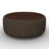 SOFFBORD KIRA - brun/svart, Modern, trä/textil (86/86/43cm) - Bessagi Home
