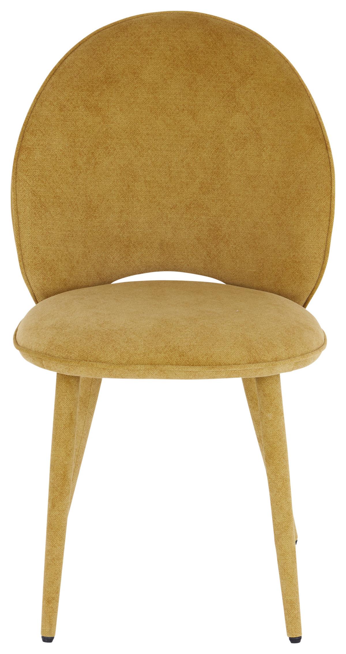 KRZESŁO LAVIK - żółty, Modern, metal/drewno (50/87/58,5cm) - Livetastic