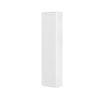 Dulap înalt Sidney - alb lucios intens, Modern, material pe bază de lemn (35/136/16cm)