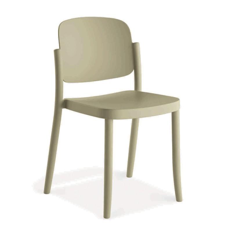 KRZESŁO PLAZA - sahara, Basics, tworzywo sztuczne (49/79/50cm)
