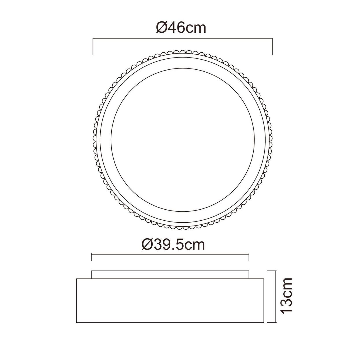 Led Svjetiljka Stropna 15924dw Kemp - bijela, Basics, metal/plastika (46/13cm) - Globo