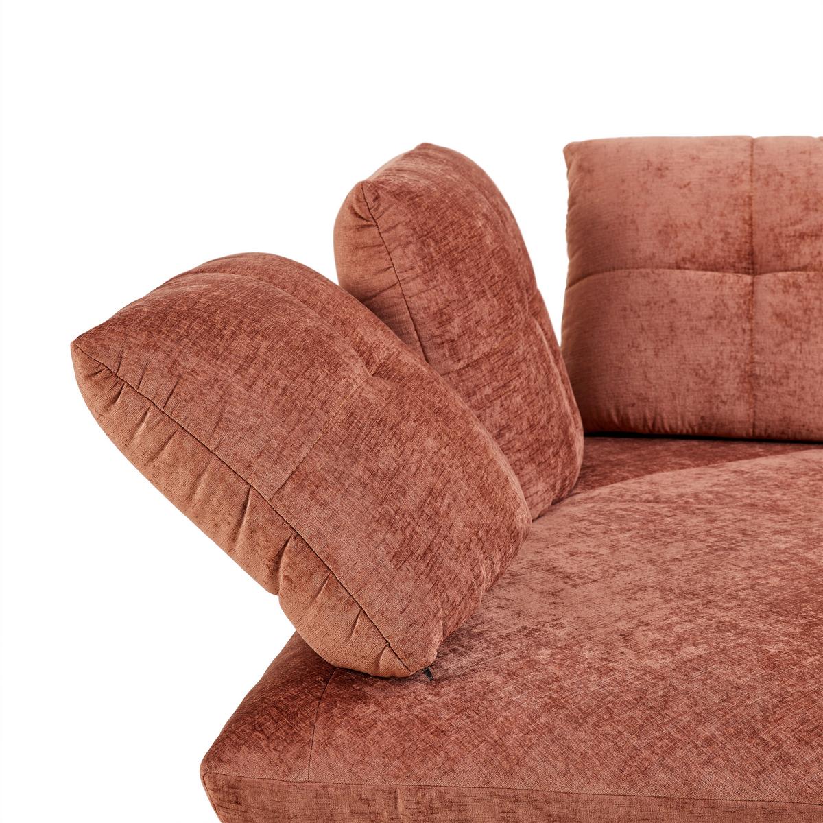 Wohnlandschaft Trendy Kupferfarben - Kupferfarben, MODERN, Holzwerkstoff/Textil (336-320/93/169-185cm) - Premium Living