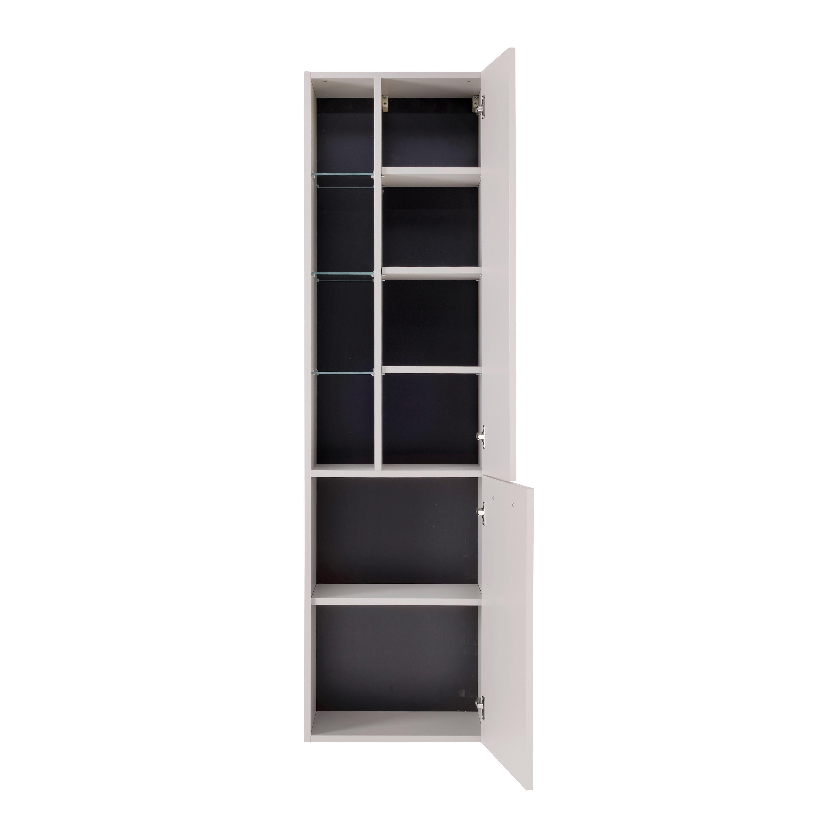 HÖGSKÅP FLORENZ -EXKLUSIV- - svart/kashmir, Modern, metall/trämaterial (50/180/190/35cm) - Mömax
