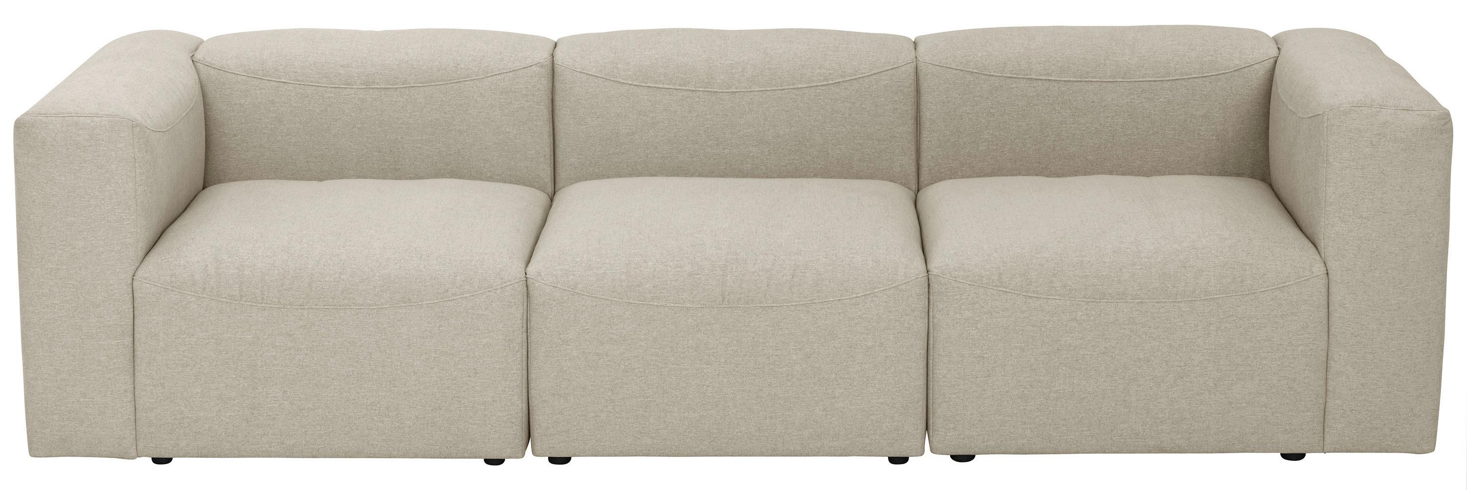 3-SITZER-SOFA LENA - Creme, Design, Kunststoff/Textil (275/73/100cm) - Max Winzer