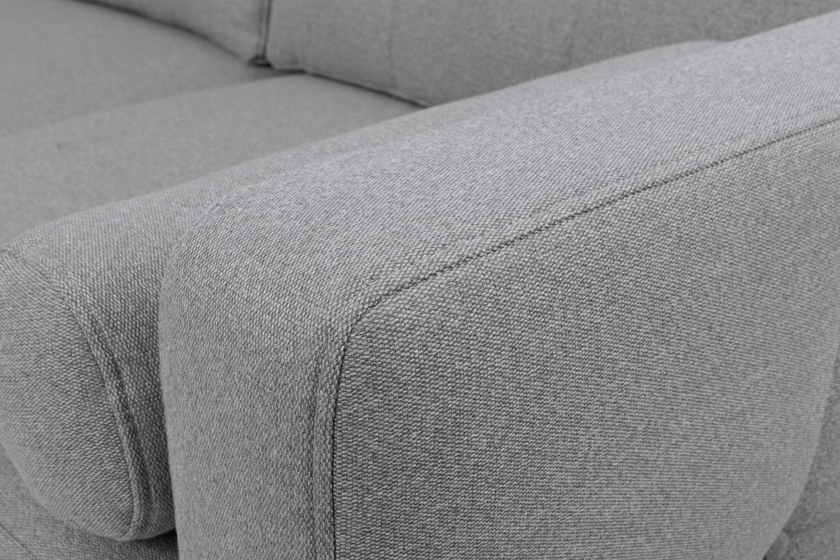 Coltar NORET - gri închis, Konventionell, textil (242/242cm) - Modern Living