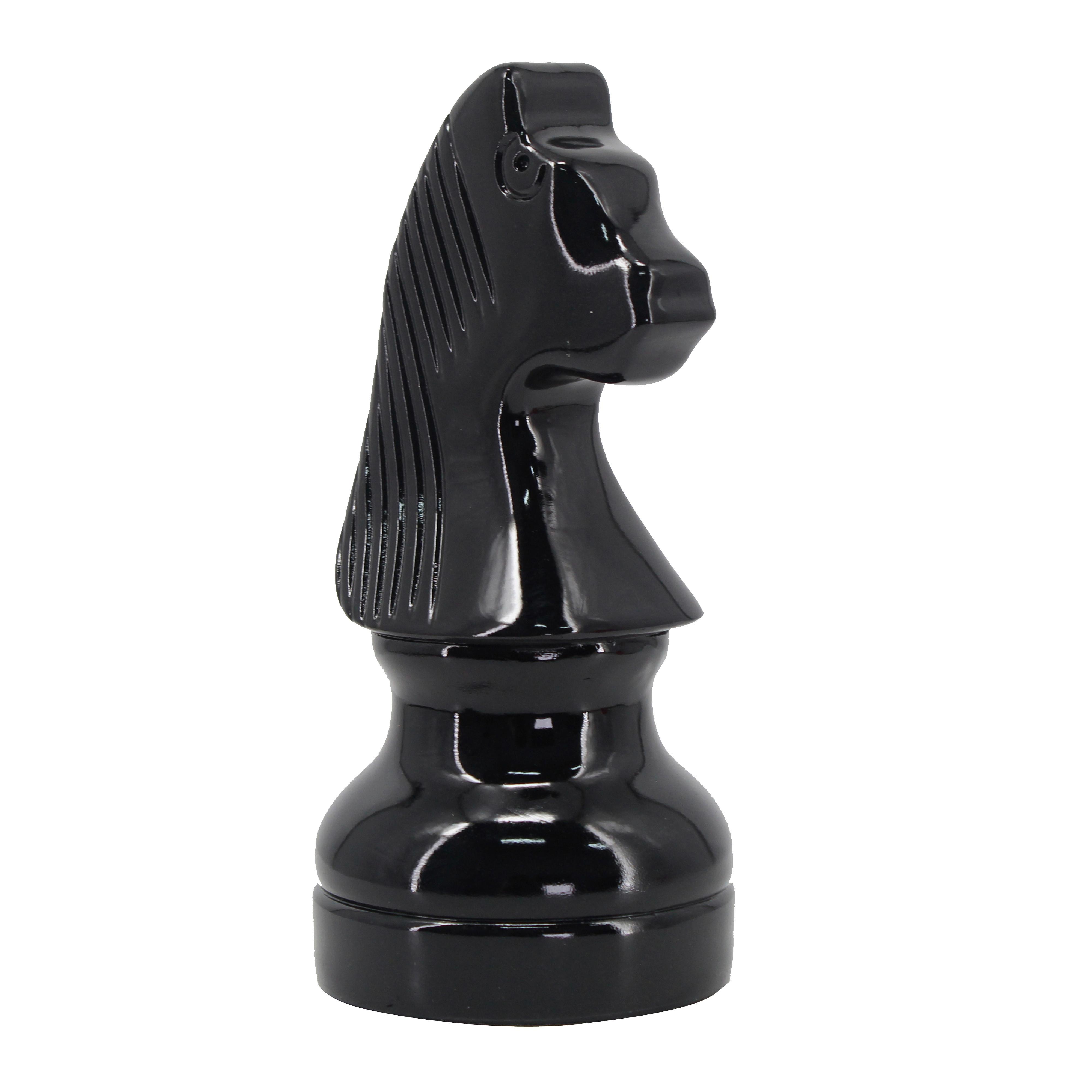 FIGURA SZACHOWA NY9779200 - czarny wysoki połysk, Lifestyle, tworzywo sztuczne (10,5/22cm) - Ambia Home