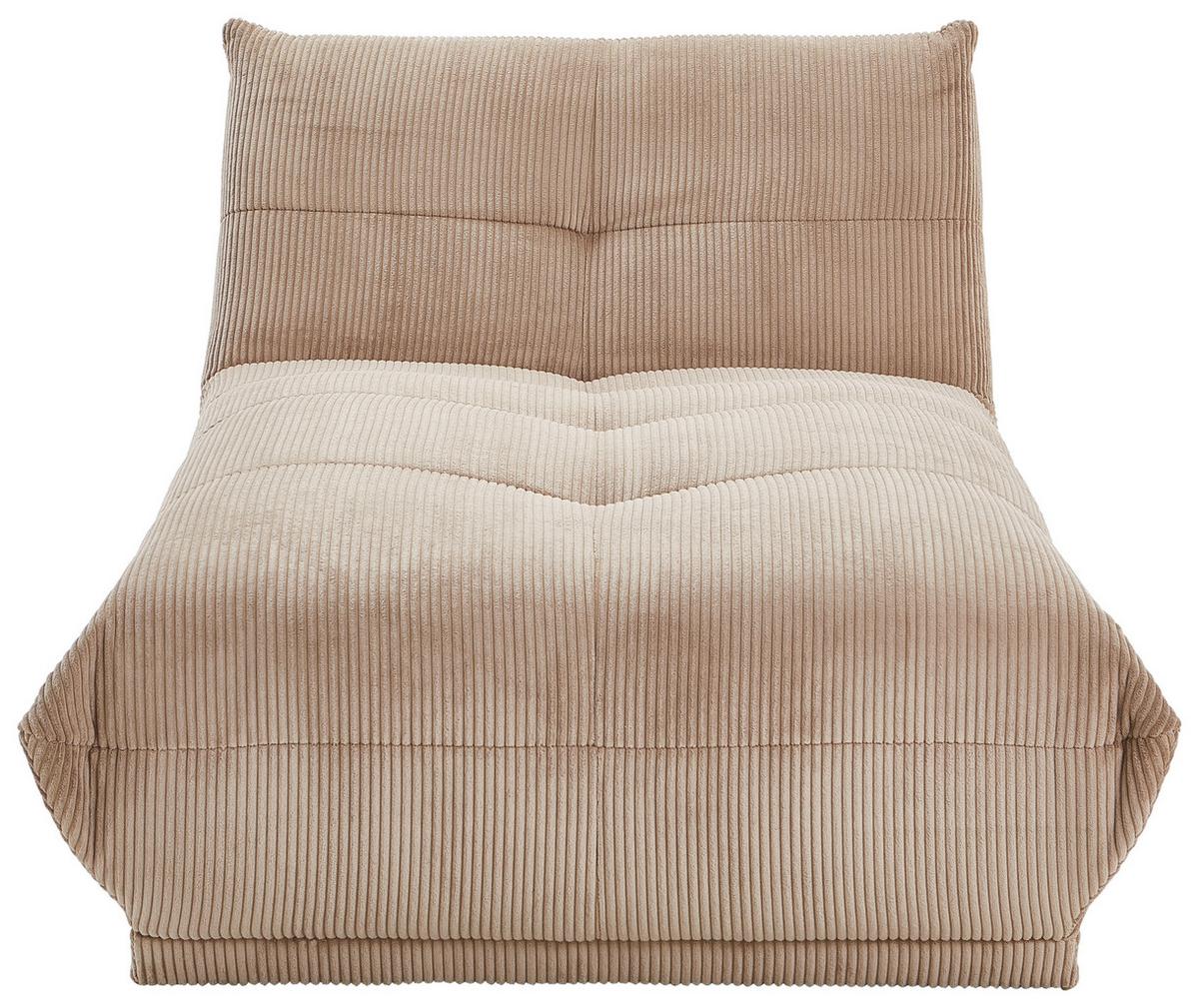 Modul Sofa Giselle Ottomane Taupe - Taupe, Trend, Textil (105/80/185cm) - Livetastic