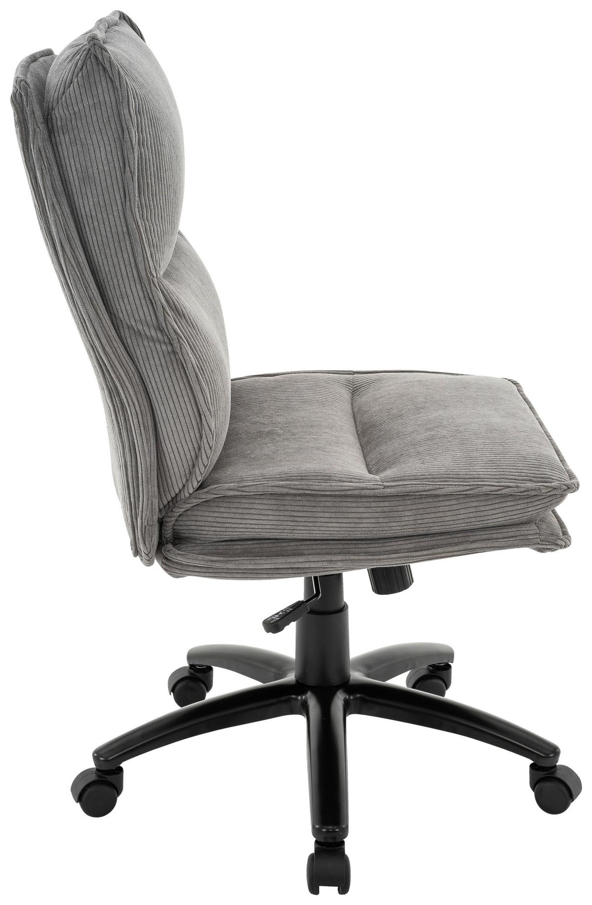 Uredska Stolica Bronx - siva/crna, Moderno, metal/tekstil (53/99-109/67cm) - Modern Living