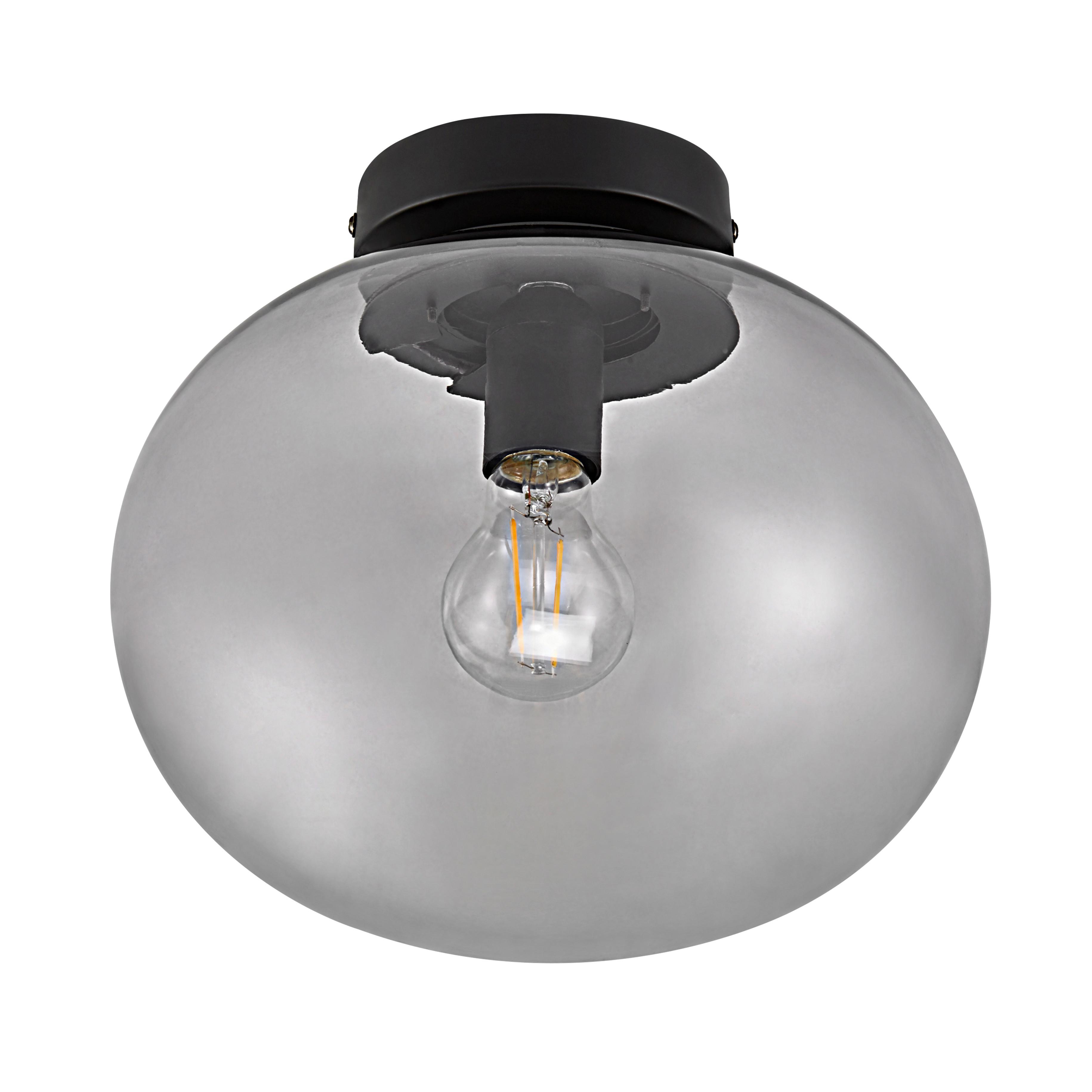 LAMPA SUFITOWA 201050647 - czarny, Design, metal/szkło (27,5/24cm) - Nordlux
