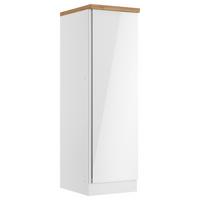 Apothekenschrank Monza ca. 50x166 cm Weiß/Eiche - Weiß Hochglanz/Eiche Wotan, LIFESTYLE, Holzwerkstoff (50/166/60cm) - Held