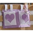 BETTTASCHE STOFFTASCHE - Flieder/Weiß, Design, Textil (50/28/2cm) - Bessagi Kids BETTTASCHE STOFFTASCHE - Flieder/Weiß, Design, Textil (50/28/2cm) - Bessagi Kids