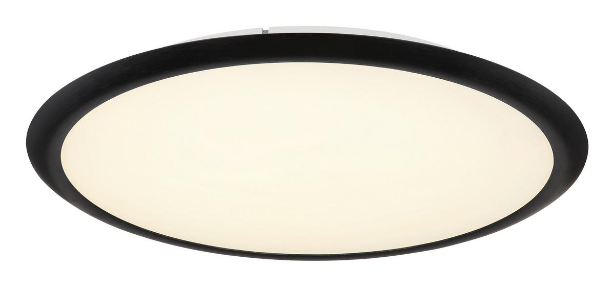LED-DECKENLEUCHTE 67319D SUNA - Opal/Grau, Konventionell, Kunststoff/Metall (50,8/5cm) - Globo