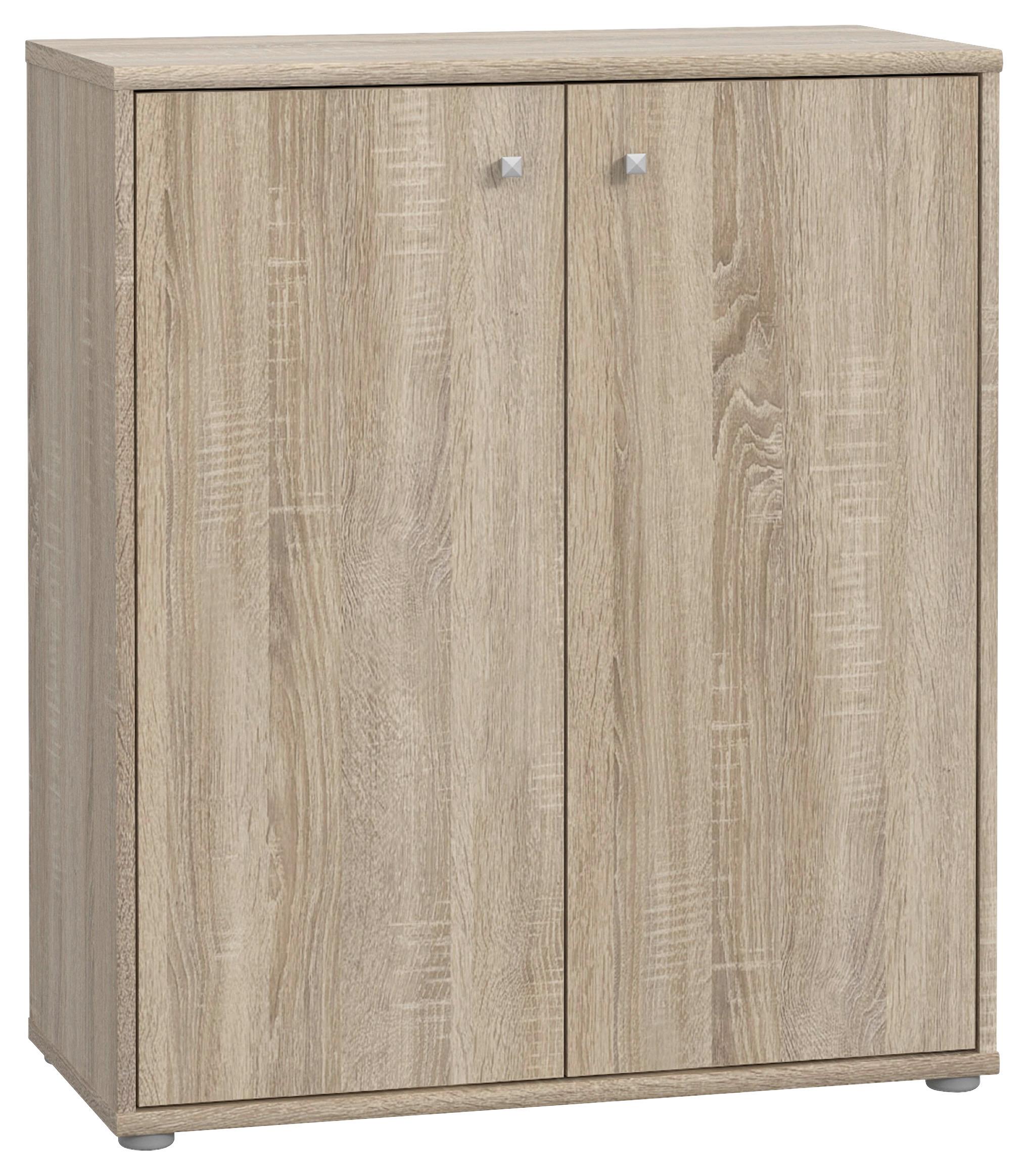 Komoda Tempra 2, Barva Hrasta - hrast sonoma, Basics, leseni material (74/86/35cm) - Mömax
