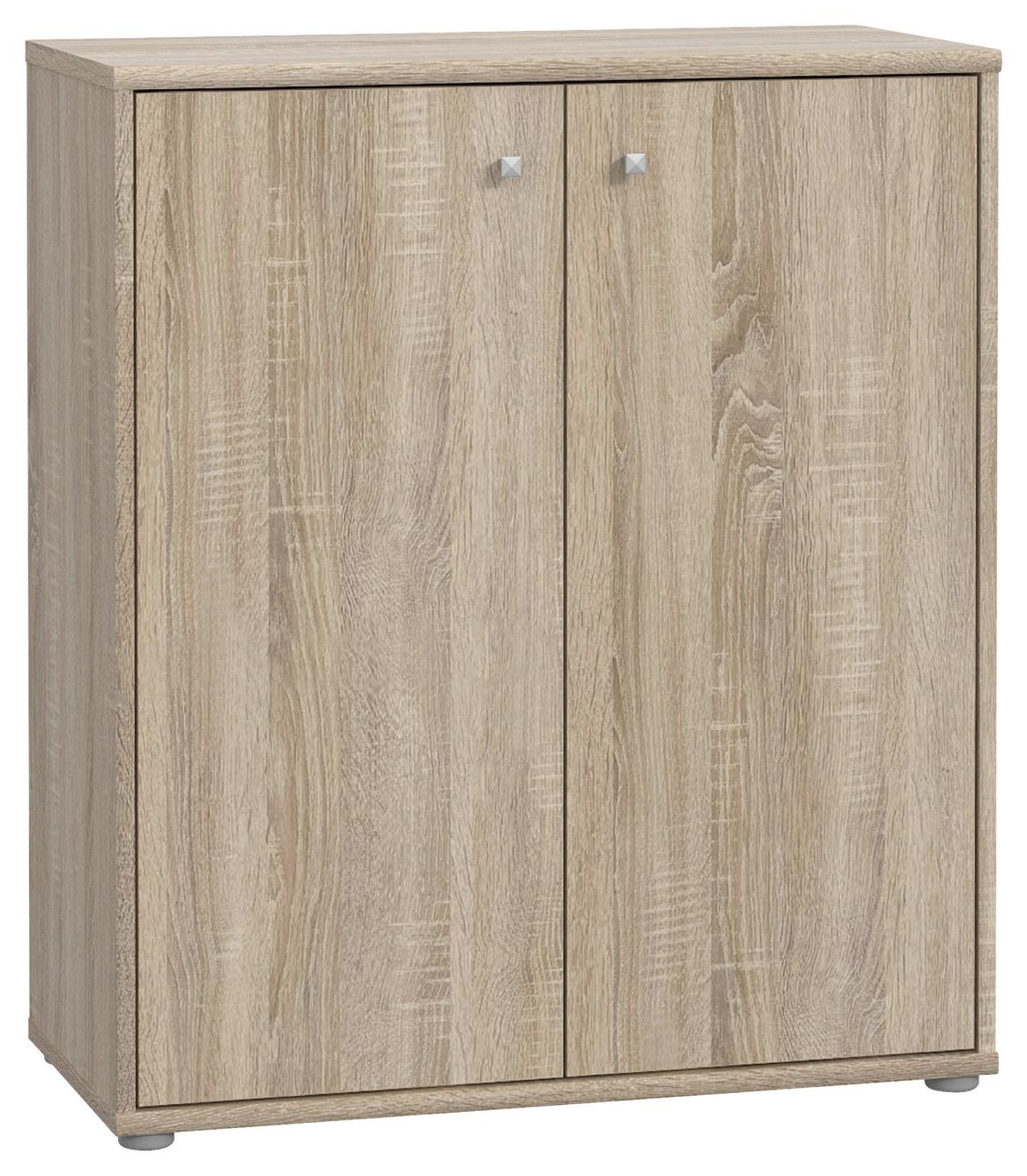 Komoda Tempra 2, Barva Hrasta - hrast sonoma, Basics, leseni material (74/86/35cm) - Mömax